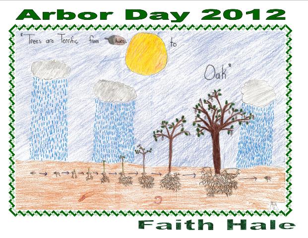 Arbor day 2012 poster, art by faith hale