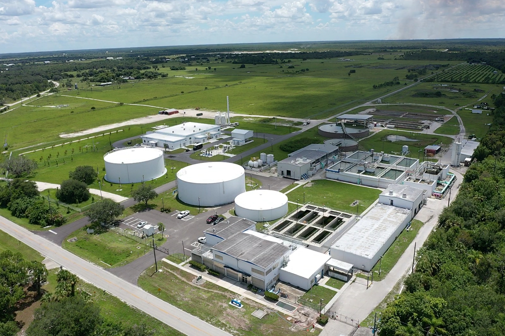 Water Treatment Plant Aerial